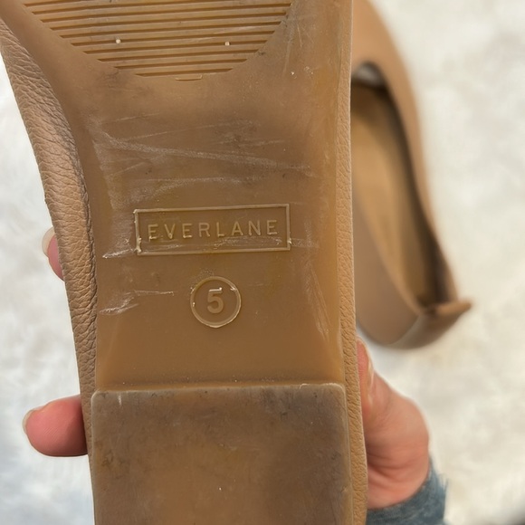 Everlane Italian Leather ‘The Day Glove’ Camel Flats - Picture 12 of 14